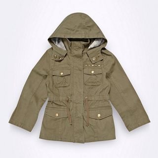 bluezoo Girls khaki twill parka jacket