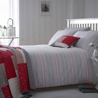J by Jasper Conran Red Falmouth striped bed linen