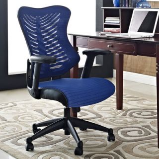 Modway Clutch Mid Back Mesh Office Chair EEI 209 Color Blue