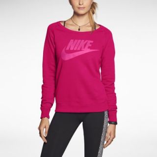 Nike Rally Crew Womens Sweatshirt   Fuchsia Force