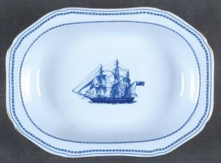 Spode Trade Winds Blue 9 Oval Vegetable Bowl, Fine China Dinnerware   Blue Band