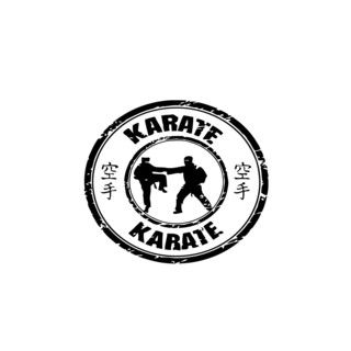 Vsgraphics Llc Sport Karate Seal Vinyl Wall Art Black Size Medium