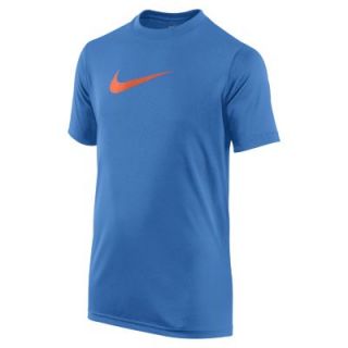Nike Legend Short Sleeve Boys Training Shirt   Photo Blue