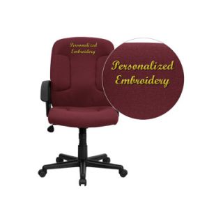 FlashFurniture Personalized Mid Back Executive Chair with Nylon Arms GO ST 6 