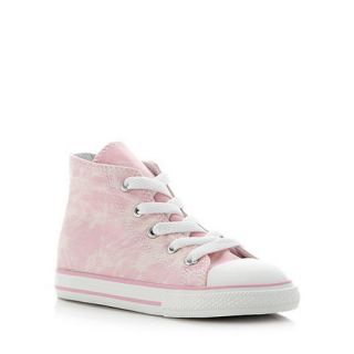 Converse Converse girls pink hi top trainers