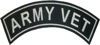 Military & Saying Rocker Patches (ARMY VET) Top Rocker Automotive