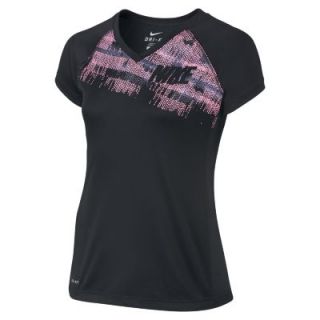 Nike Hyperspeed Graphic 2 Girls Training Shirt   Black