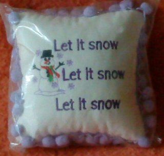 Doorknob Saying Pillow "Let It Snow"  Other Products  