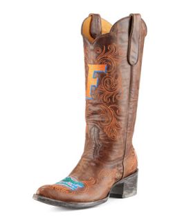 University of Florida Tall Gameday Boots, Brass   Gameday Boot Company   Brass
