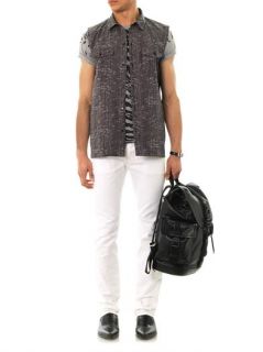 Abstract print sleeveless shirt  Saint Laurent  I