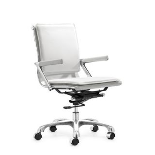 dCOR design Lider Plus Mid Back Office Chair 215212 Finish White