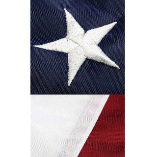 U.S. Nylon US Flag 3X5 ft  Embroidered Stars  Outdoor Flags  Patio, Lawn & Garden