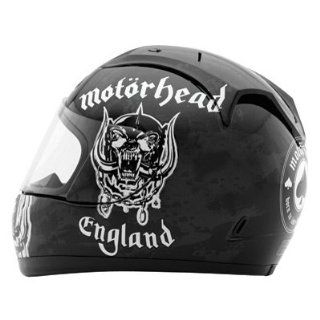 Rockhard Motorhead Motorizer Full Face Helmet (Black, Medium) Automotive