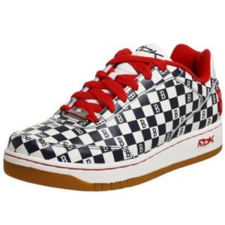 Reebok Men's MLB Red Sox Clubhouse Checkerboard Sneaker,White/Navy,12.5 M Shoes