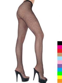 Seamless See Through Fishnet Pantyhose   ONE SIZE Hosiery Clothing