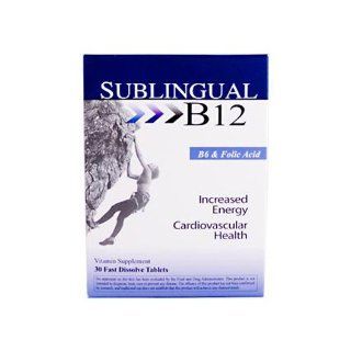 Sublingual B12 With B6 Heaven Sent 30 Tabs Health & Personal Care