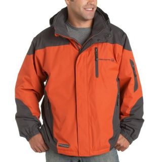 Free Country Men's FCX Performance Colorblock Jacket, Lead Pencil/Black, Extra large Clothing