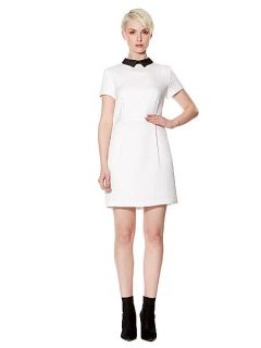 Pied a Terre Geo Jaquard Dress White