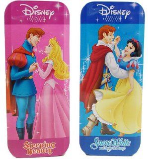 DISNEY PRINCESS & PRINCE CHARMING TIN PENCIL CASES  SLEEPING BEAUTY AND SNOW WHITE, ONE WILL BE SENT RANDOMLY Toys & Games