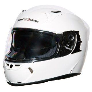 SEVEN ZERO SEVEN Vendetta 3 Solid Full Face Motorcycle Helmet   2XL, White Automotive