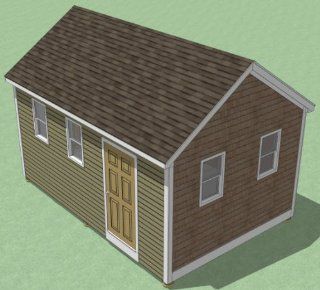 12x18 Shed Plans   How To Build Guide   Step By Step   Garden / Utility / Storage   Woodworking Project Plans  