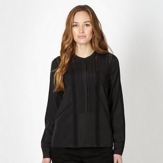 J by Jasper Conran Designer black lace insert blouse