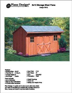 6' X 12' Saltbox Storage Shed/playhouse Plans  Design #70612  Saltbox House  Patio, Lawn & Garden