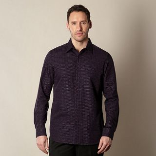 Jeff Banks Designer purple patterned shirt