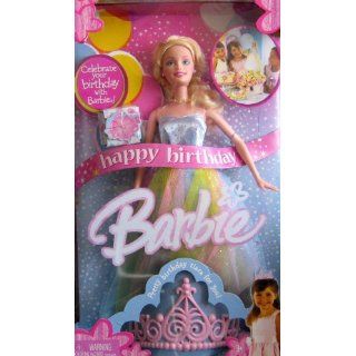 Happy Birthday Barbie Doll with Pastel Rainbow Dress Toys & Games