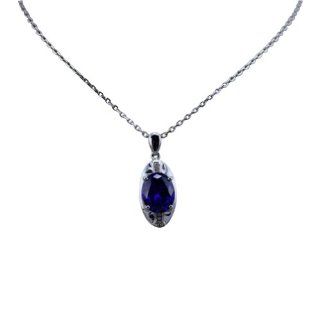 Jade Angel 925 Silver 8X10Mm Oval Amethyst Pendant Jewelry Color Purple Jewelry