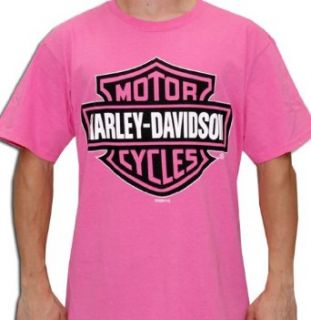 Harley Davidson Mens Significant B&S Pink Short Sleeve T Shirt Clothing