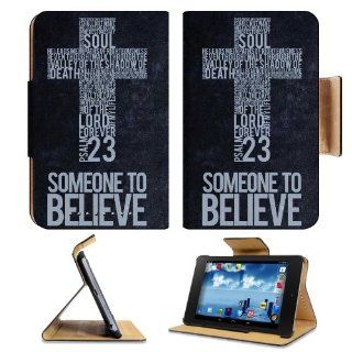 Someone to Believe Psalm 23 Google Nexus 7 Flip Case Stand Magnetic Cover Open Ports Customized Made to Order Support Ready Premium Deluxe Pu Leather 7 7/8 Inch (200mm) X 5 Inch (127mm) X 11/16 Inch (17mm) msd Nexus 7 Professional Nexus7 Cases Nexus_7 Acce