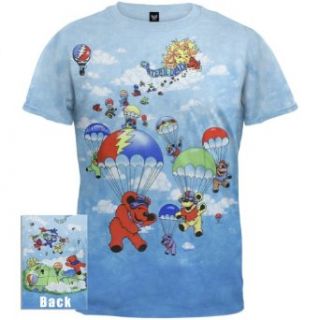 Grateful Dead   Parachuting Bears Tie Dye T Shirt Music Fan T Shirts Clothing