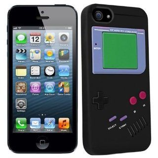 Sleek Gadgets   Black Retro Gameboy Design Silicone Case Cover for Apple iPhone 5 Cell Phones & Accessories