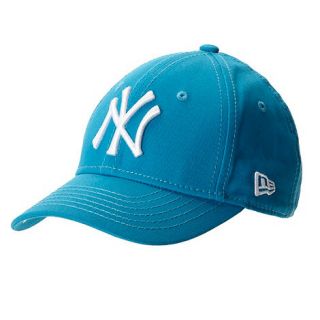 NYC Boys turquoise textured logo embroidered baseball cap