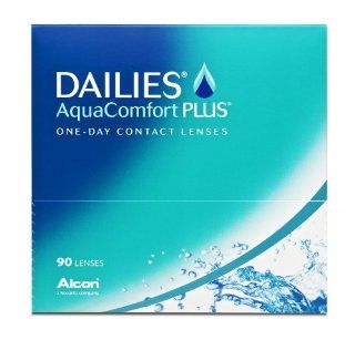 Dailies AquaComfort Plus Tageslinsen weich, 90 Stck / BC 8.7 mm / DIA 14.0 /  3,50 Dioptrien Drogerie & Körperpflege