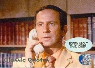 Get Smart "Sorry about that, Chief." trading card (Classic Quotes) 1998 Inkworks TV's Coolest Classics #32 Entertainment Collectibles