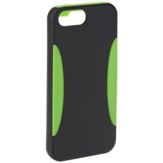 Basics PC/Silicon Case for iPhone 5S & iPhone 5   Black / Lime Green Cell Phones & Accessories
