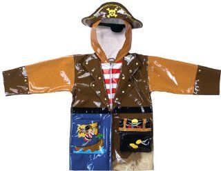 3 D Regenmantel Pirat Gr. 104 / 110 Kinder Ruber Piraten Seefahrer Schatzsuche Spielzeug