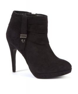 Black Slouch Heeled Ankle Boots