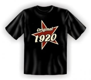 T Shirt als lustiges Geburtstagsgeschenk zum 94. Geburtstag fr Jahrgang 1920 Farbe schwarz Bekleidung