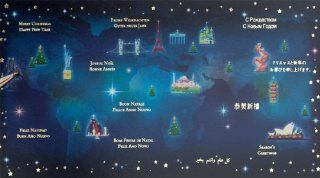 20 Weihnachtskarten Grukarten Weltkarte mehrsprachig plano vorgefalzt bedruckbar 230 g/m inklusive Umschlgen Mayspies 7006 Bürobedarf & Schreibwaren