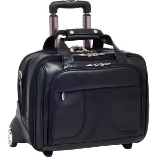 McKlein USA Chicago Leather Wheeled 17 Laptop Case