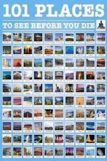 101 Places To See Before You Die   Poster Groformat Küche & Haushalt