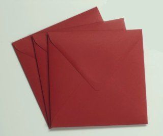 25 sehr schne Quadratische Briefumschlge Rosen Rot (120g) 130 x 130 mm 13 x 13 cm , einfach die gewnschte Menge eingeben Bürobedarf & Schreibwaren