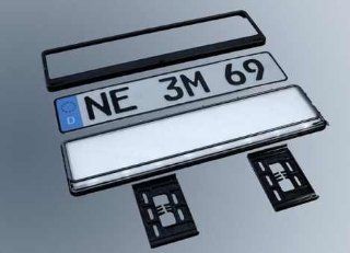 KOMPLETTSET selbstleuchtendes Kennzeichen von 3M 520mm x 110mm incl. nach Ihren Wnschen geprgten Kennzeichen Auto
