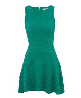 Closet Green Waffle Texture Jersey Dress