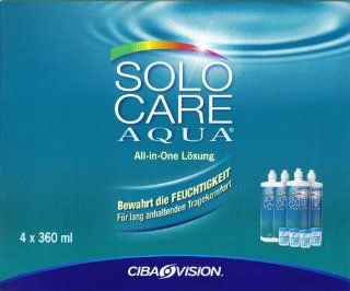 Solo Care Aqua Pflegemittel fr weiche Kontaktlinsen, Systempack 4x360 ml Drogerie & Körperpflege
