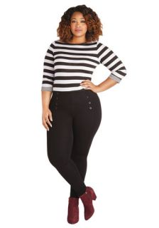 Sail into the Future Pants in Black   Plus Size  Mod Retro Vintage Pants