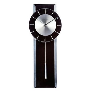 Black glass Pendulum wall clock